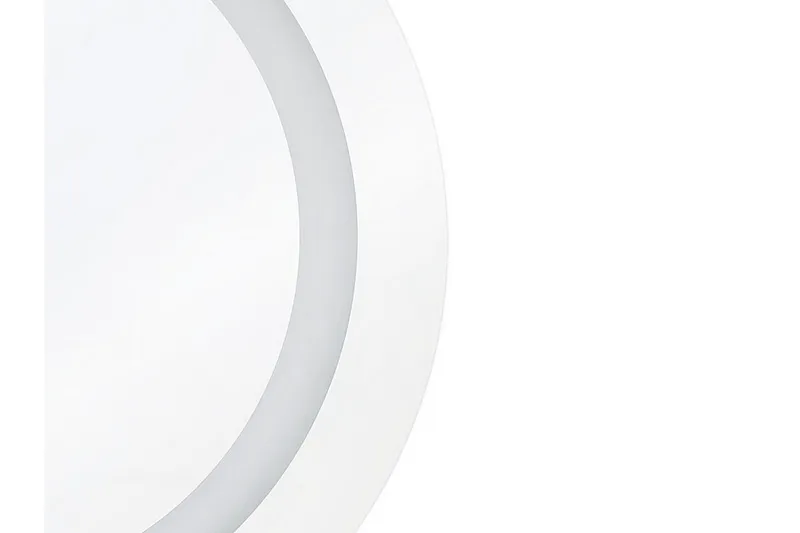 Rystal spejl LED rund 58x58 cm - Sølv - Hus & renovering - Køkken & bad - Badeværelse - Badeværelsesmøbler - Badeværelsesspejl