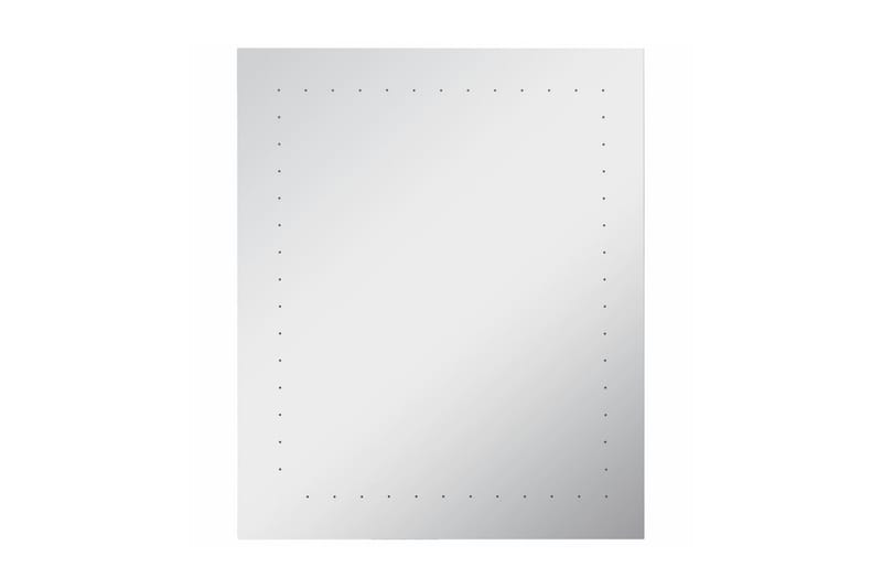 vægspejl med LED til badeværelset 50 x 60 cm - Sølv - Hus & renovering - Køkken & bad - Badeværelse - Badeværelsesmøbler - Badeværelsesspejl