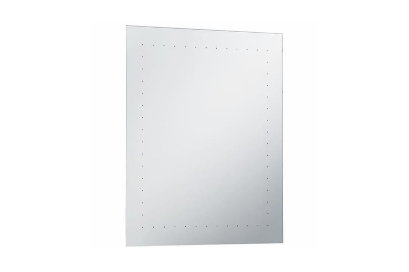 vægspejl med LED til badeværelset 50 x 60 cm - Sølv - Badeværelsesspejl - Badeværelsesspejl med belysning