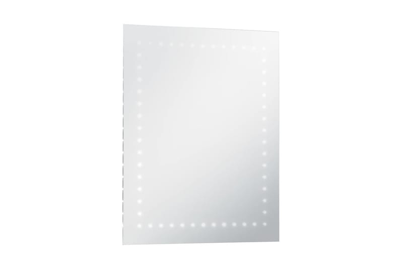 vægspejl med LED til badeværelset 50 x 60 cm - Sølv - Hus & renovering - Køkken & bad - Badeværelse - Badeværelsesmøbler - Badeværelsesspejl