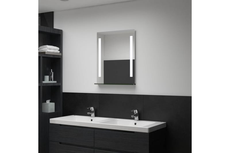 vægspejl med LED til badeværelset 50 x 70 cm - Sølv - Badeværelsesspejl - Badeværelsesspejl med belysning