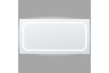 Badrumsspegel med LED Beliani Arromachnes Silver - Hus & renovering - Køkken & bad - Badeværelse - Badeværelsesmøbler - Badeværelsesspejl