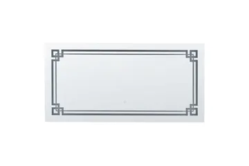 Badrumsspegel med LED Beliani Avranches Silver - Hus & renovering - Køkken & bad - Badeværelse - Badeværelsesmøbler - Badeværelsesspejl
