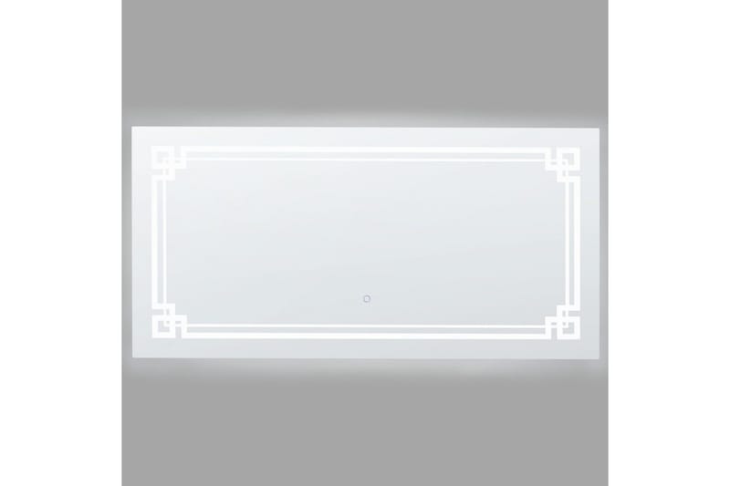 Badrumsspegel med LED Beliani Avranches Silver - Hus & renovering - Køkken & bad - Badeværelse - Badeværelsesmøbler - Badeværelsesspejl