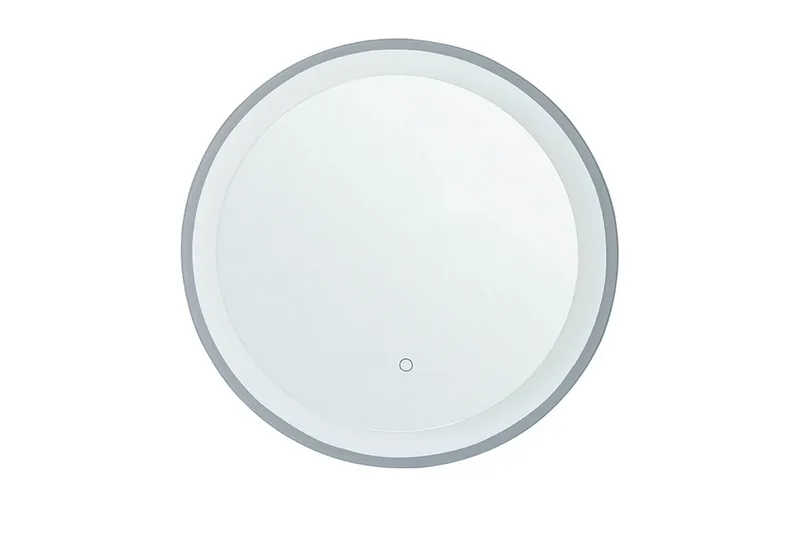 Badrumsspegel med LED Beliani Brinay Silver