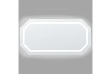 Badrumsspegel med LED Beliani Locmariaquer Silver - Hus & renovering - Køkken & bad - Badeværelse - Badeværelsesmøbler - Badeværelsesspejl