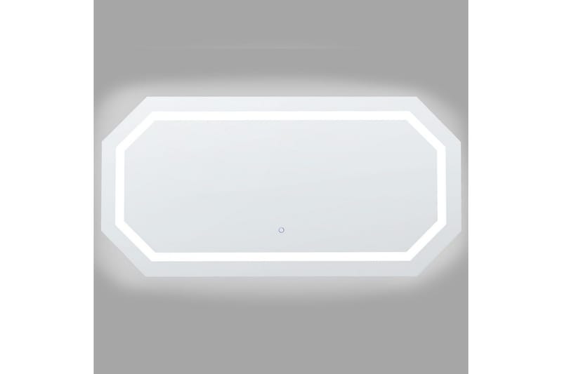 Badrumsspegel med LED Beliani Locmariaquer Silver - Hus & renovering - Køkken & bad - Badeværelse - Badeværelsesmøbler - Badeværelsesspejl