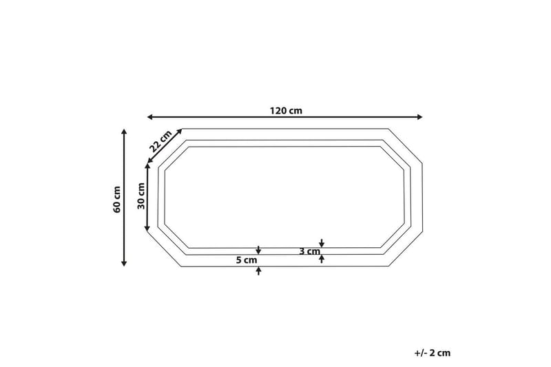 Badrumsspegel med LED Beliani Locmariaquer Silver - Hus & renovering - Køkken & bad - Badeværelse - Badeværelsesmøbler - Badeværelsesspejl