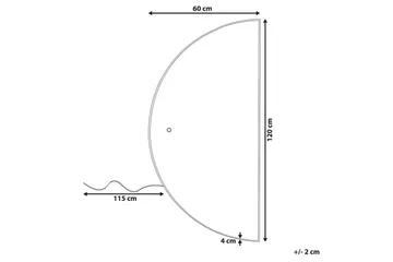 Badrumsspegel med LED Beliani Loue 60x4x120 cm Silver - Hus & renovering - Køkken & bad - Badeværelse - Badeværelsesmøbler - Badeværelsesspejl