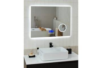 Badrumsspegel med LED Beliani Montaron Silver - Hus & renovering - Køkken & bad - Badeværelse - Badeværelsesmøbler - Badeværelsesspejl