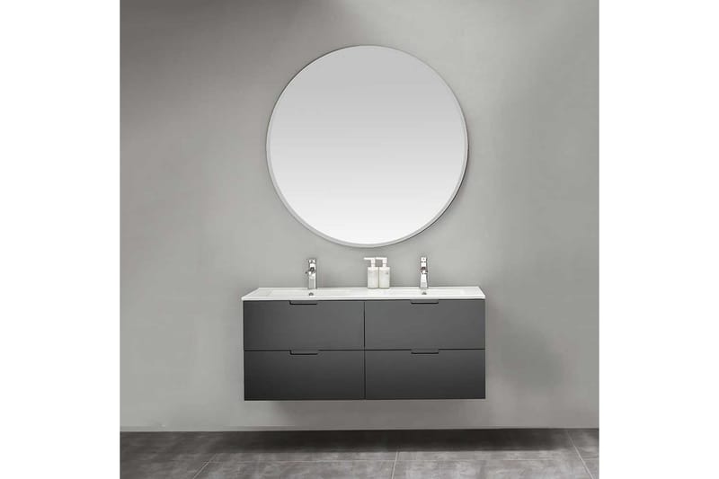 Bathlife Glädje Møbelpakke med Spejl 1200 - Sort - Komplette møbelpakker