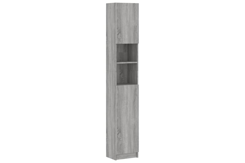 beBasic badeværelsesskab 32x25,5x190 cm konstrueret træ grå sonoma-eg - GrÃ¥ - Vasketøjsskab - Vægskabe & højskabe - Badeværelsesskab