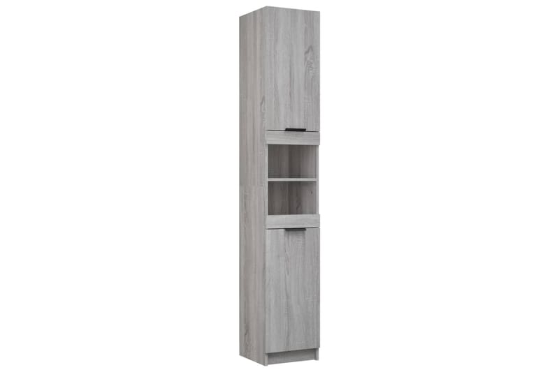 beBasic badeværelsesskab 32x34x188,5 cm konstrueret træ grå sonoma-eg - GrÃ¥ - Hus & renovering - Køkken & bad - Badeværelse - Badeværelsesmøbler - Vægskabe & højskabe