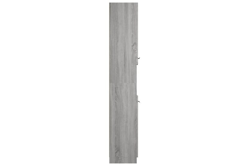 beBasic badeværelsesskab 32x34x188,5 cm konstrueret træ grå sonoma-eg - GrÃ¥ - Vasketøjsskab - Vægskabe & højskabe - Badeværelsesskab