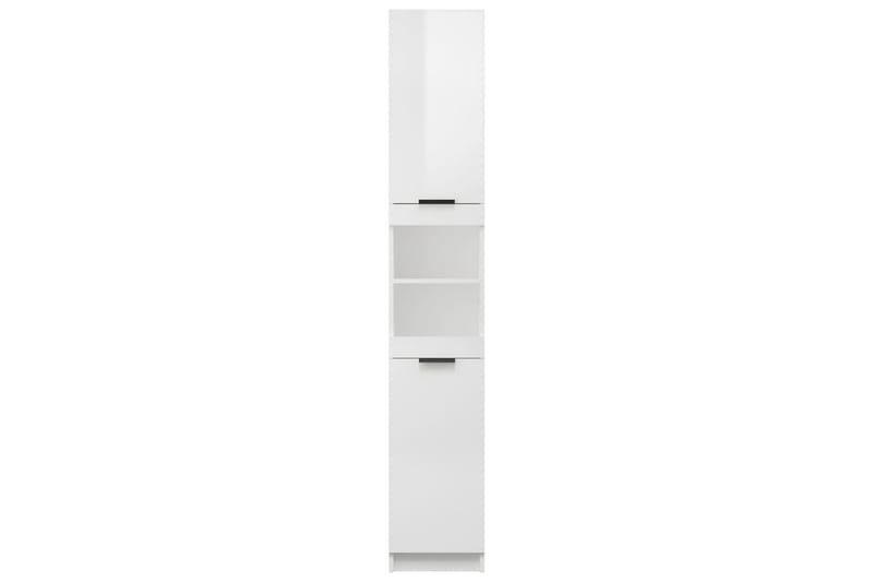 beBasic badeværelsesskab 32x34x188,5 cm konstrueret træ hvid højglans - Hvid - Vasketøjsskab - Vægskabe & højskabe - Badeværelsesskab