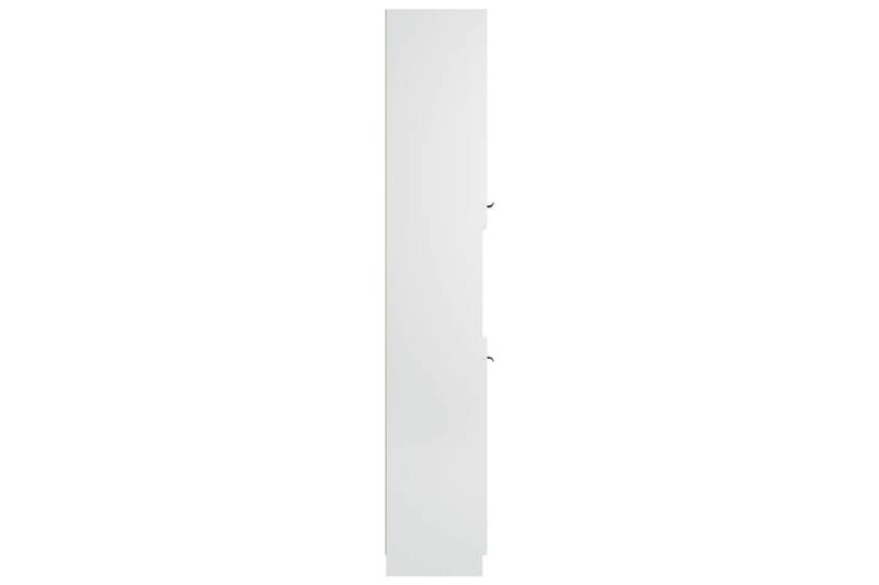 beBasic badeværelsesskab 32x34x188,5 cm konstrueret træ hvid - Hvid - Vasketøjsskab - Vægskabe & højskabe - Badeværelsesskab