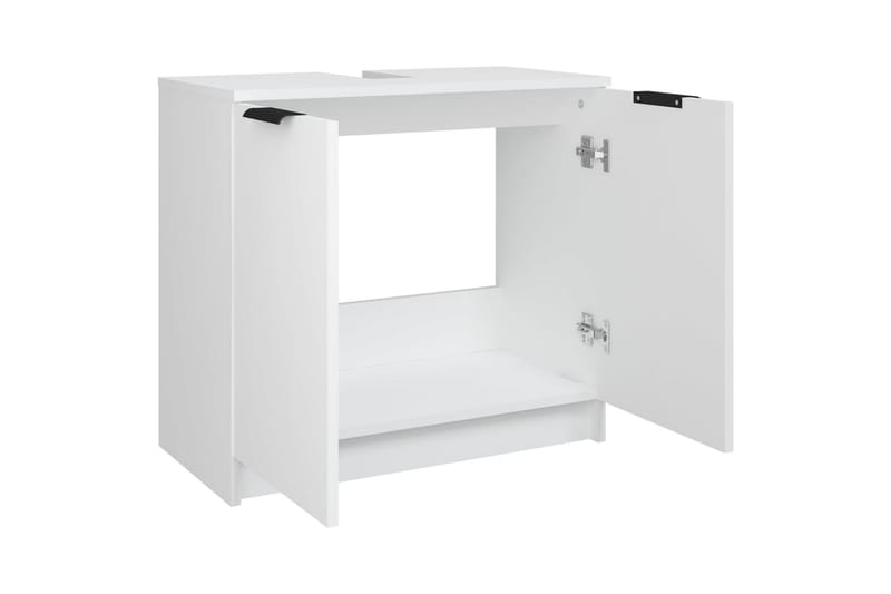 beBasic badeværelsesskab 64,5x33,5x59 cm konstrueret træ hvid - Hvid - Badeværelsesskab