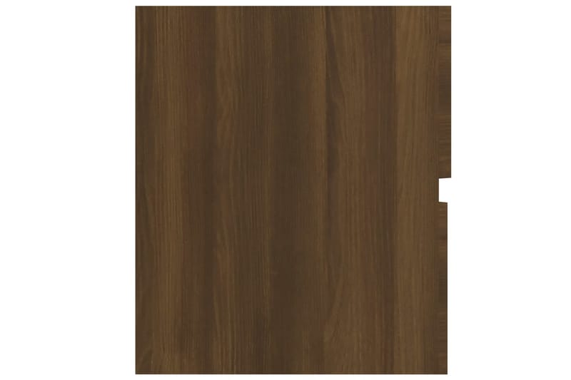 beBasic badeværelsesskab 80x38,5x45 cm konstrueret træ brun egetræ - Brun - Underskab badeværelse