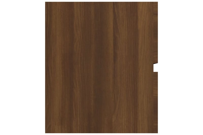beBasic badeværelsesskab 90x38,5x45 cm konstrueret træ brun egetræ - Brun - Underskab badeværelse