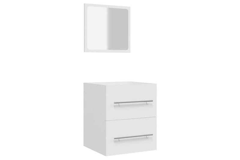 beBasic badeværelsesskab med spejl 41x38,5x48 cm konstrueret træ hvid - Hvid - Hus & renovering - Køkken & bad - Badeværelse - Badeværelsesmøbler - Badeværelsesskab