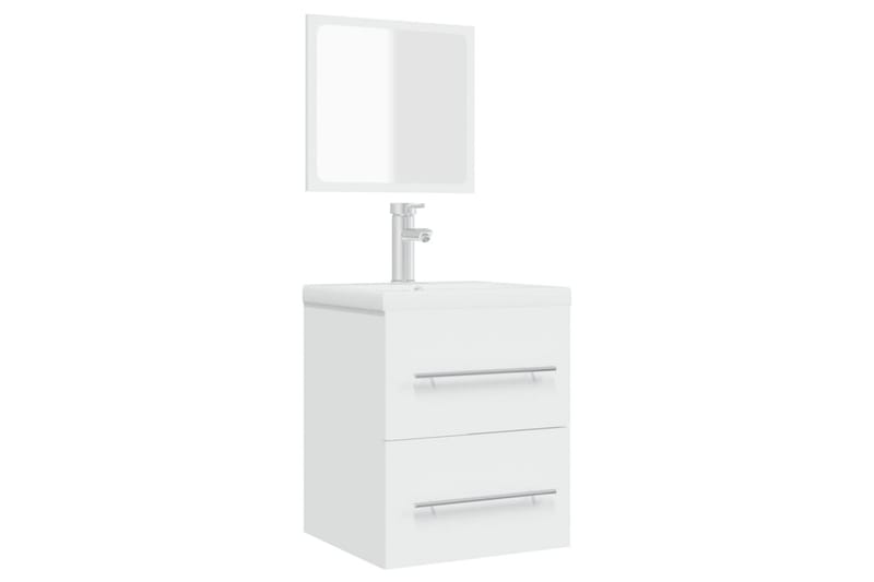beBasic badeværelsesskab med spejl 41x38,5x48 cm konstrueret træ hvid - Hvid - Hus & renovering - Køkken & bad - Badeværelse - Badeværelsesmøbler - Badeværelsesskab