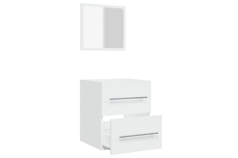 beBasic badeværelsesskab med spejl 41x38,5x48 cm konstrueret træ hvid - Hvid - Hus & renovering - Køkken & bad - Badeværelse - Badeværelsesmøbler - Badeværelsesskab