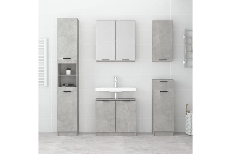 beBasic væghængt badeværelsesskab 32x20x67 cm betongrå - GrÃ¥ - Hus & renovering - Køkken & bad - Badeværelse - Badeværelsesmøbler - Badeværelsesskab