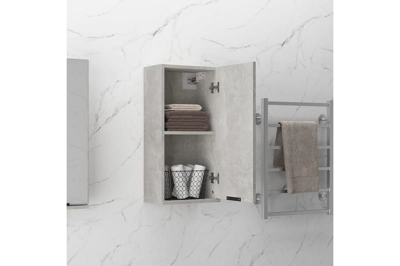 beBasic væghængt badeværelsesskab 32x20x67 cm betongrå - GrÃ¥ - Hus & renovering - Køkken & bad - Badeværelse - Badeværelsesmøbler - Badeværelsesskab