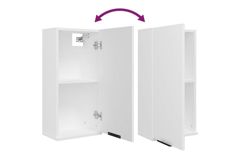 beBasic væghængt badeværelsesskab 32x20x67 cm hvid - Hvid - Vægskabe & højskabe - Badeværelsesskab