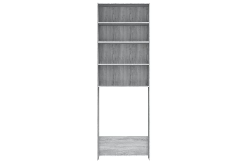 beBasic vaskemaskineskab 64x24x190 cm grå sonoma-eg - Hus & renovering - Køkken & bad - Badeværelse - Badeværelsesmøbler - Badeværelsesskab