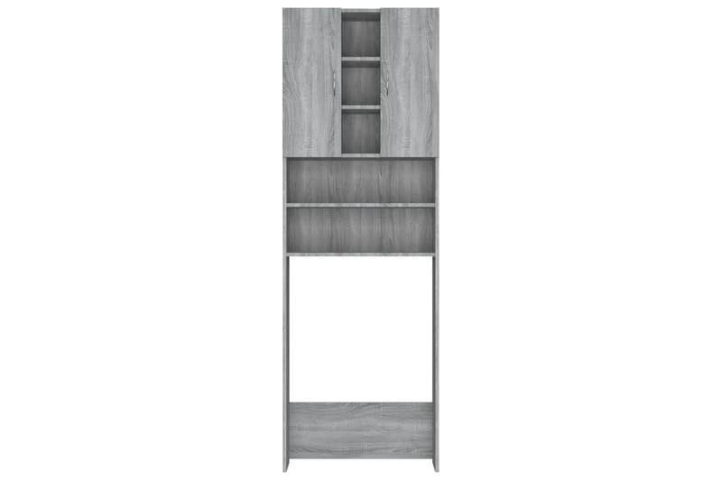 beBasic vaskemaskineskab 64x25,5x190 cm grå sonoma-eg - Hus & renovering - Køkken & bad - Badeværelse - Badeværelsesmøbler - Badeværelsesskab