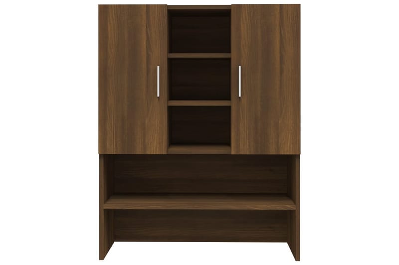 beBasic vaskemaskineskab 70,5x25,5x90 cm brun egetræsfarve - Hus & renovering - Køkken & bad - Badeværelse - Badeværelsesmøbler - Badeværelsesskab