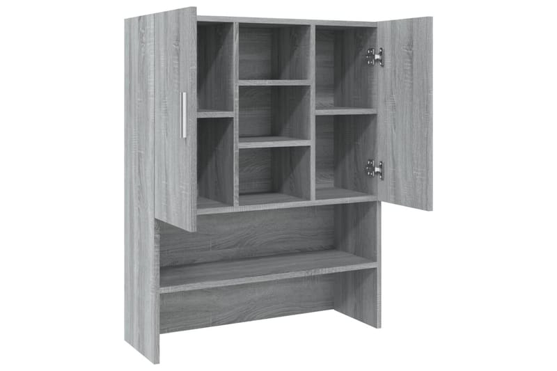beBasic vaskemaskineskab 70,5x25,5x90 cm grå sonoma-eg - Hus & renovering - Køkken & bad - Badeværelse - Badeværelsesmøbler - Badeværelsesskab