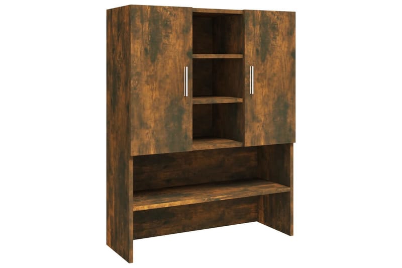 beBasic vaskemaskineskab 70,5x25,5x90 cm røget egetræsfarve - Hus & renovering - Køkken & bad - Badeværelse - Badeværelsesmøbler - Badeværelsesskab
