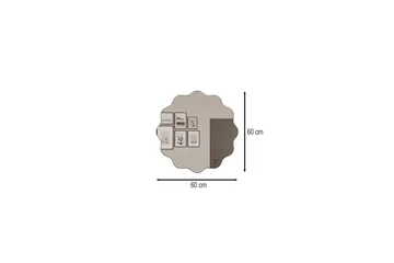 Buhem Badeværelsesspejl 60 cm Rund - Sort - Hus & renovering - Køkken & bad - Badeværelse - Badeværelsesmøbler - Badeværelsesspejl