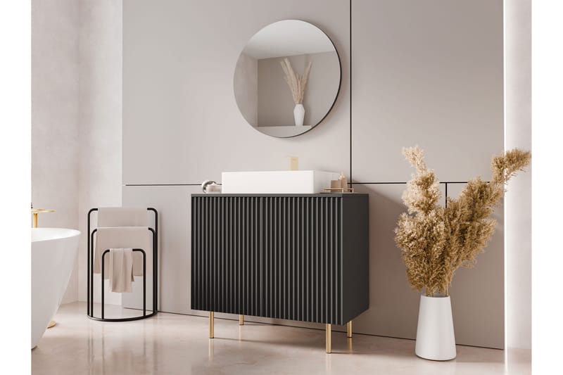 Casa Håndvaskeskab - Sort - Hus & renovering - Køkken & bad - Badeværelse - Badeværelsesmøbler - Underskab badeværelse