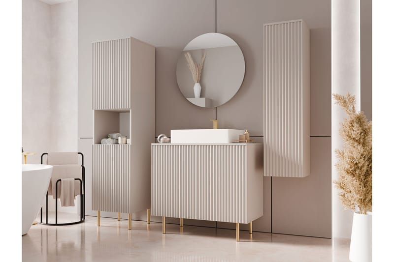 Casa Komplett møbelpakke - Beige - Hus & renovering - Køkken & bad - Badeværelse - Badeværelsesmøbler - Komplette møbelpakker