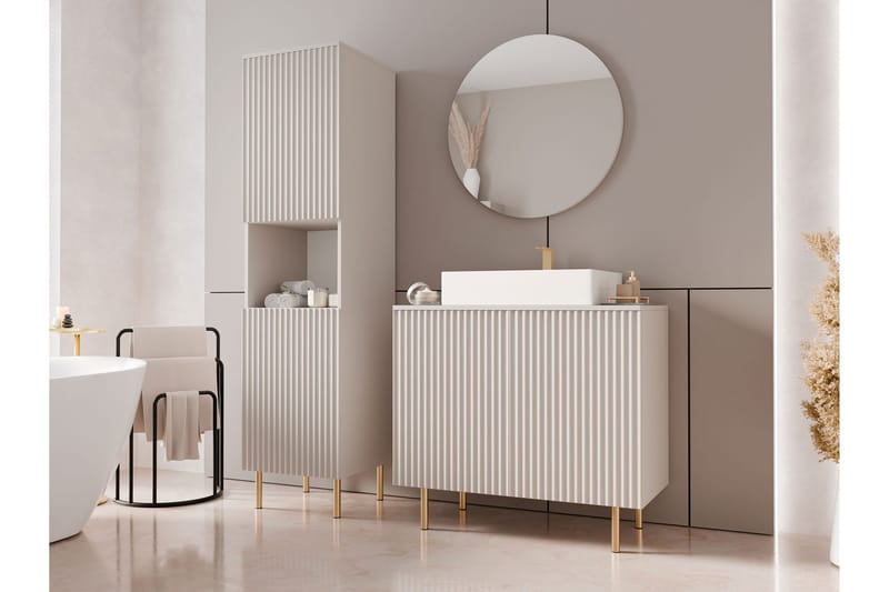 Casa Komplett møbelpakke - Beige - Hus & renovering - Køkken & bad - Badeværelse - Badeværelsesmøbler - Komplette møbelpakker