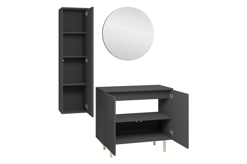 Casa Komplett møbelpakke - Sort Og Hvid - Hus & renovering - Køkken & bad - Badeværelse - Badeværelsesmøbler - Komplette møbelpakker