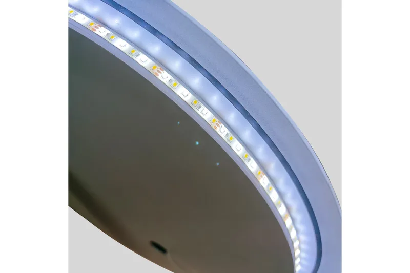 Clas Rundt Badeværelsesspejl med LED-belysning 120 cm - Anti-Fog og Touch-Kontrol - Hus & renovering - Køkken & bad - Badeværelse - Badeværelsesmøbler - Badeværelsesspejl