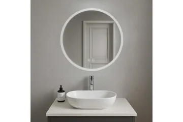 Clas Rundt Badeværelsesspejl med LED-belysning 120 cm - Anti-Fog og Touch-Kontrol - Hus & renovering - Køkken & bad - Badeværelse - Badeværelsesmøbler - Badeværelsesspejl
