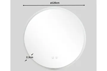 Clas Rundt Badeværelsesspejl med LED-belysning 120 cm - Anti-Fog og Touch-Kontrol - Hus & renovering - Køkken & bad - Badeværelse - Badeværelsesmøbler - Badeværelsesspejl