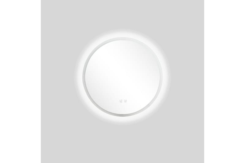 Clas Rundt Badeværelsesspejl med LED-belysning 60 cm - Anti-Fog og Touch-Kontrol - Hus & renovering - Køkken & bad - Badeværelse - Badeværelsesmøbler - Badeværelsesspejl