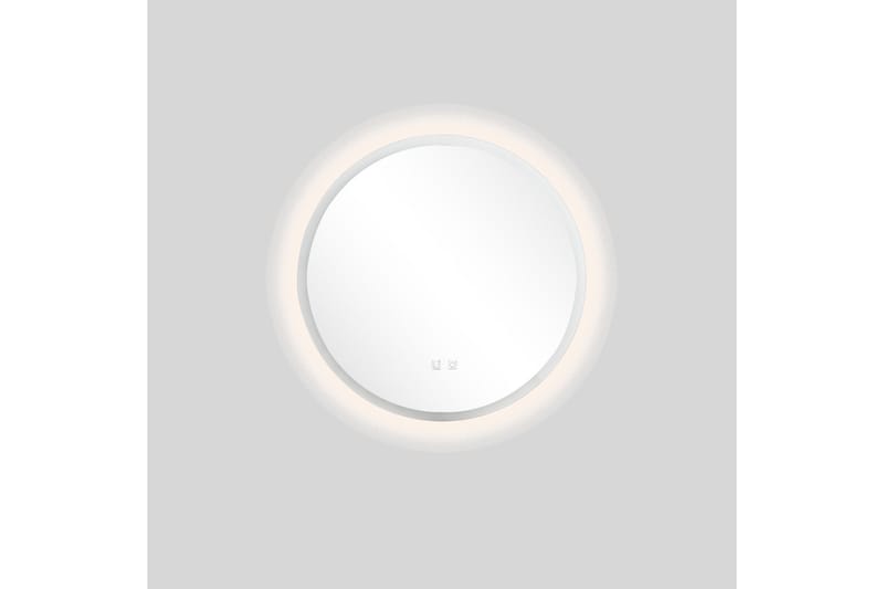 Clas Rundt Badeværelsesspejl med LED-belysning 60 cm - Anti-Fog og Touch-Kontrol - Hus & renovering - Køkken & bad - Badeværelse - Badeværelsesmøbler - Badeværelsesspejl