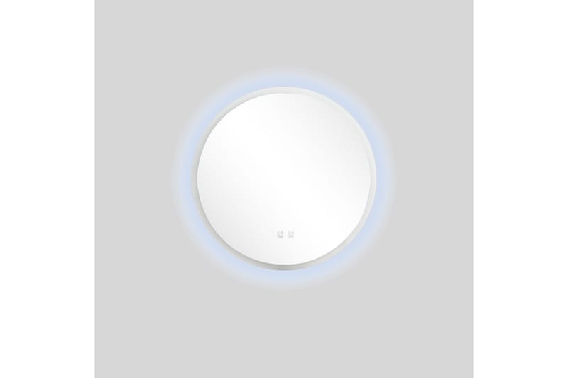 Clas Rundt Badeværelsesspejl med LED-belysning 60 cm - Anti-Fog og Touch-Kontrol - Hus & renovering - Køkken & bad - Badeværelse - Badeværelsesmøbler - Badeværelsesspejl