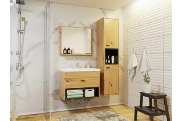 Ekomi Møbelsæt til Badeværelse 133 cm - Hus & renovering - Køkken & bad - Badeværelse - Badeværelsesmøbler - Komplette møbelpakker