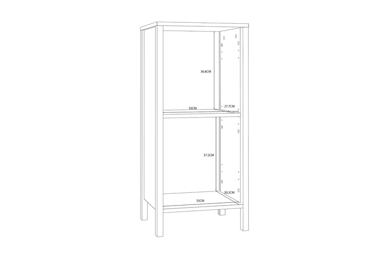 Elsassona Badeværelseskab 40x35 cm - Hvid - Hus & renovering - Køkken & bad - Badeværelse - Badeværelsesmøbler - Badeværelsesskab