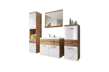Ericka Møbelsæt til Badeværelse 133 cm - Hus & renovering - Køkken & bad - Badeværelse - Badeværelsesmøbler - Komplette møbelpakker