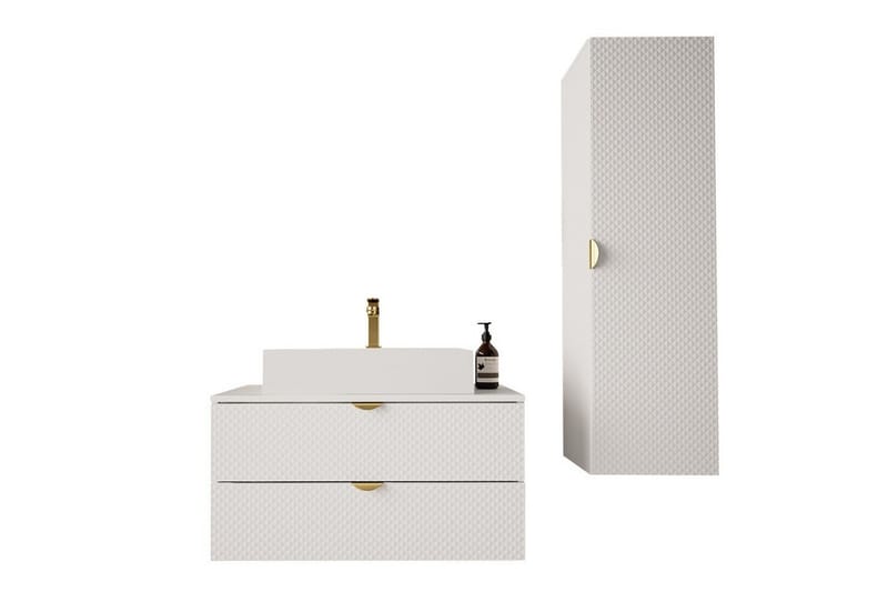 Glenndale BadeværelsesMøbelsæt - Hvid - Komplette møbelpakker
