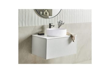 Håndvaskskab Alzira Hvid, 80x52x40 cm - Hvid, 80x52x40 cm - Hus & renovering - Køkken & bad - Badeværelse - Badeværelsesmøbler - Badeværelsesskab